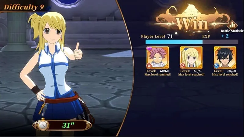 alt: Cảnh chiến đấu trong game FAIRY TAIL