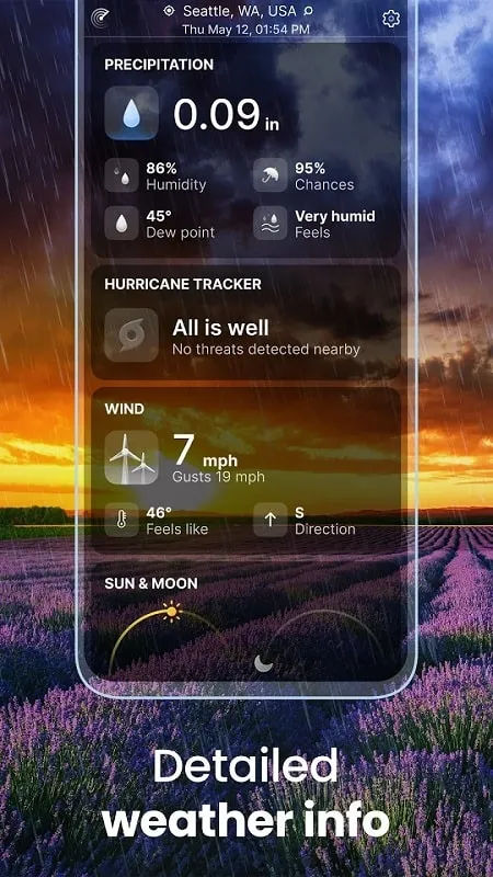 alt: Cập nhật thời tiết theo từng phút trên Weather Live