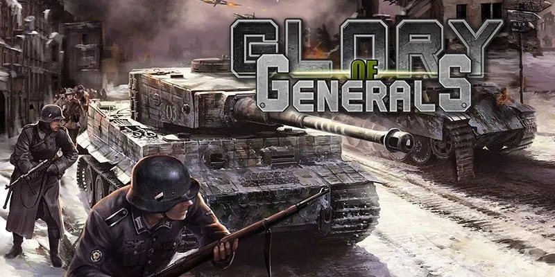 alt: Hình ảnh game Glory of Generals với giao diện chiến đấu