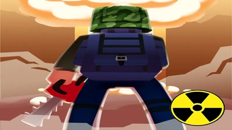 alt: Hình ảnh game Zombie Island với nhân vật chính đang chiến đấu với lũ zombie