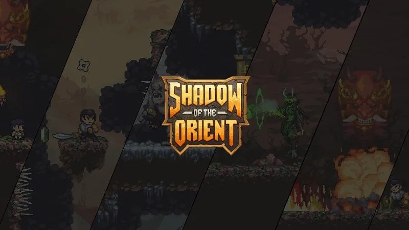 alt text: Ảnh chụp màn hình game Shadow of the Orient với nhân vật chính đang chiến đấu
