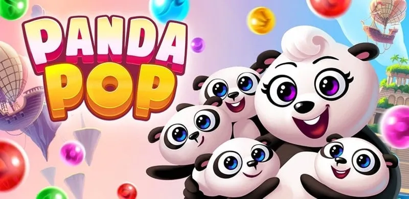 alt text: Giao diện game Bubble Shooter: Panda Pop trên điện thoại