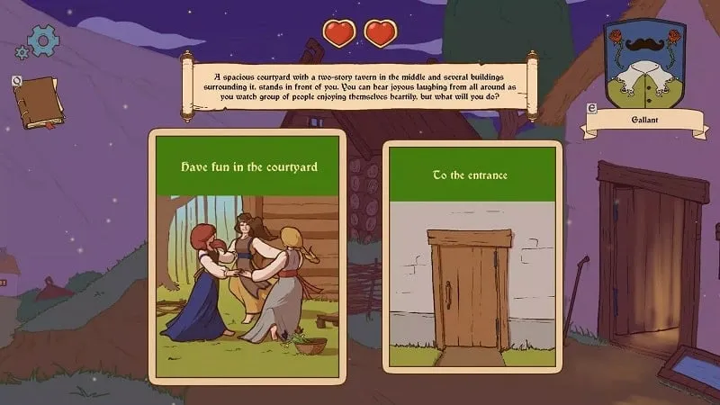 alt text: Hình ảnh bản đồ trong game Choice of Life: Middle Ages 2