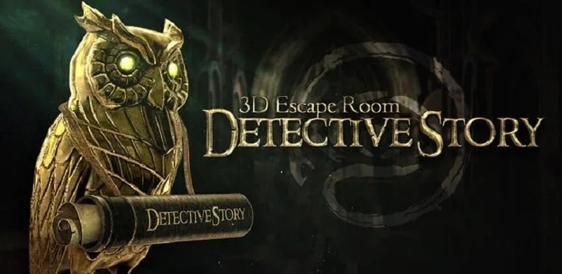 alt text: Hình ảnh game 3D Escape Room Detective Story với cảnh một căn phòng bí ẩn