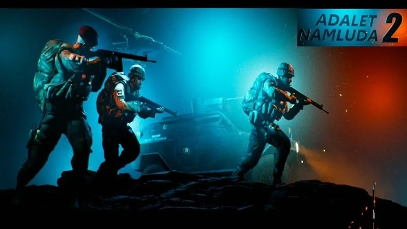 alt text: Hình ảnh game Adalet Namluda 2 với cảnh chiến đấu khốc liệt