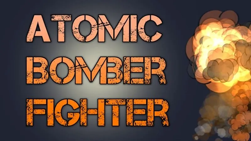alt text: Hình ảnh game Atomic Fighter Bomber Pro với máy bay chiến đấu trên không