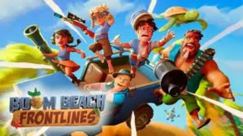 alt text: Hình ảnh game Boom Beach Frontline với giao diện chính