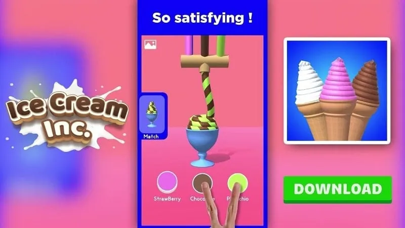alt text: Hình ảnh game Ice Cream Inc. với đồ họa bắt mắt