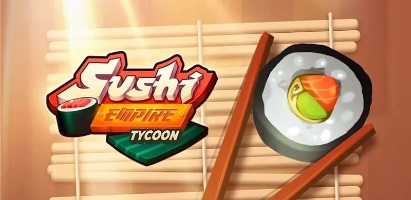 alt text: Hình ảnh game Sushi Empire Tycoon với giao diện bắt mắt