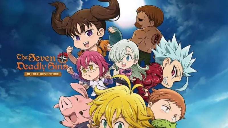 alt text: Hình ảnh game The Seven Deadly Sins: IDLE với các nhân vật chibi.