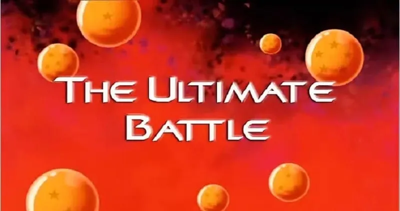 alt text: Hình ảnh game The Ultimate Battle với các nhân vật anime nổi tiếng trong tư thế chiến đấu