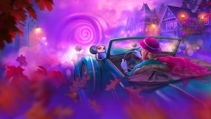 Alt text: Hình ảnh game Twilight Land với nhân vật chính Rosemary đứng trước một tòa lâu đài cổ kính và huyền bí.