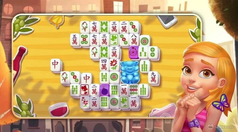 alt text: Hình ảnh giao diện game Mahjong Jigsaw Puzzle Game