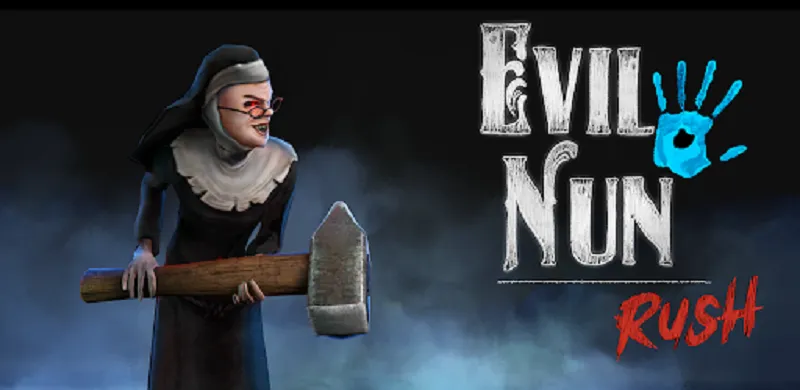 alt text: Hình ảnh Ma Sơ Ác Quỷ trong game Evil Nun Rush với khuôn mặt đáng sợ