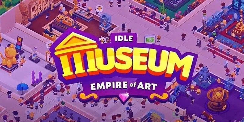 Alt text: Hình ảnh minh họa game Idle Museum Tycoon với giao diện bắt mắt và đồ họa sinh động.
