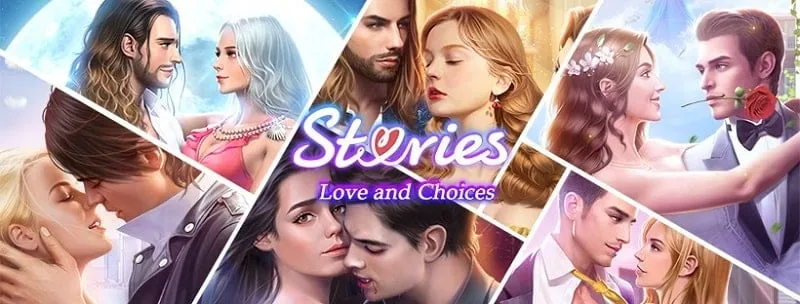 alt text: Hình ảnh minh họa game Stories: Love and Choices với giao diện đẹp mắt và nhân vật cuốn hút.