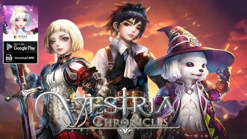 alt text: Hình ảnh nhân vật trong game Vestria Chronicles