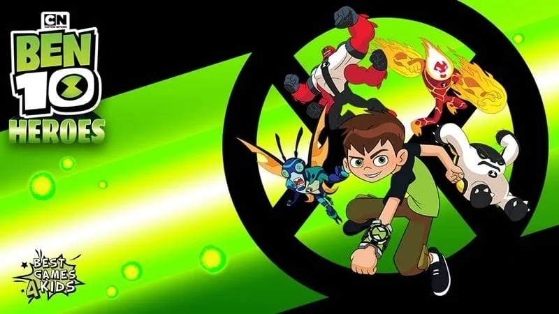 alt text: Hình ảnh tải xuống Ben 10 Heroes MOD APK