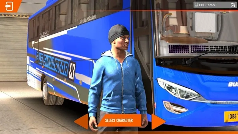 alt text: Hình ảnh xe buýt trong game Bus Simulator X đang di chuyển trên đường