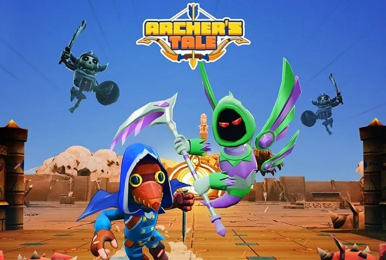 alt=Hình ảnh game Archer's Tale với nhân vật chính là một cung thủ