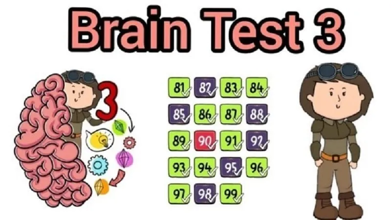 Brain Test 3 - Game Đố Vui Hack Não
