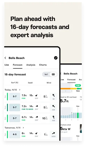 Chi tiết dự báo sóng trên Surfline MOD APK