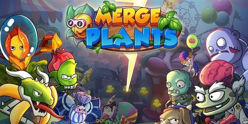 Game Merge Plants: Aliens Defense với đồ họa bắt mắt
