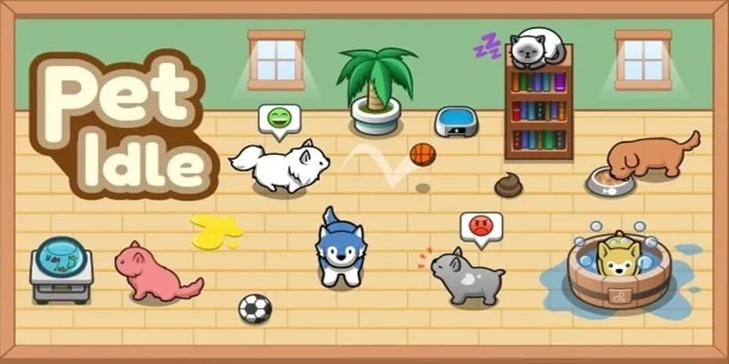 Game Pet Idle với hình ảnh chú chó dễ thương