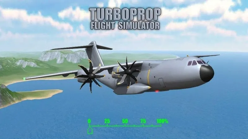 Hình ảnh máy bay trong Turboprop Flight Simulator 3D