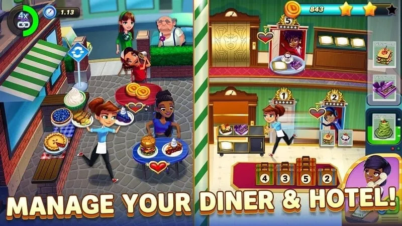 Hình ảnh nhân vật Cookie trong game Diner DASH Adventures