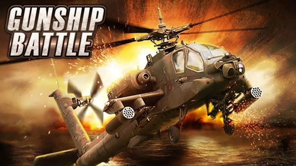 Hình ảnh trực thăng trong game Gunship Battle: Helicopter 3D