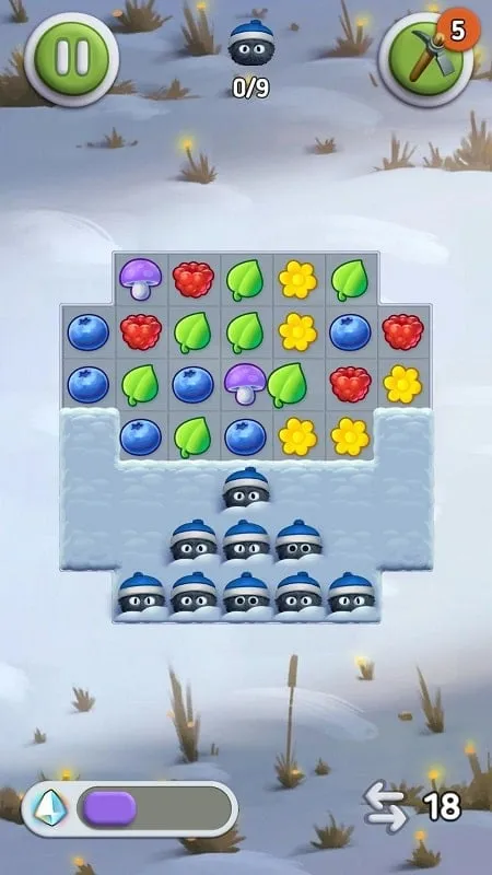 Màn chơi xếp hình trong game Cuties