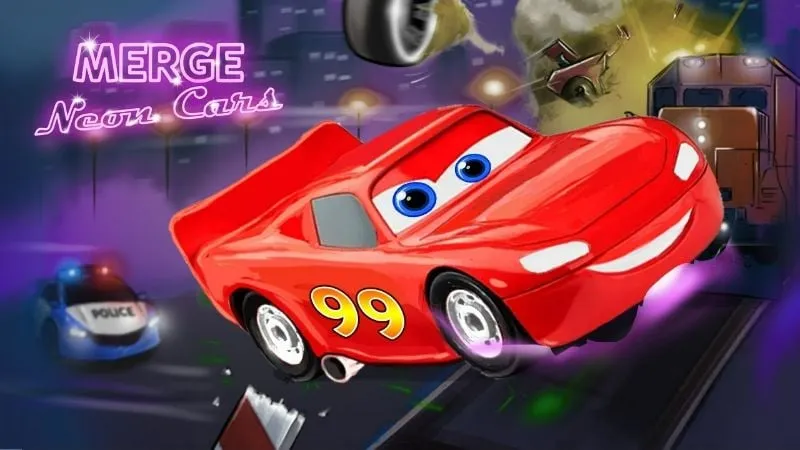 Merge Neon Car Mod APK
