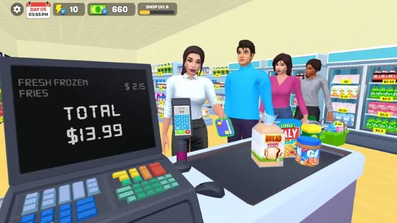 Mô phỏng quản lý siêu thị trong My Supermarket Simulator 3D