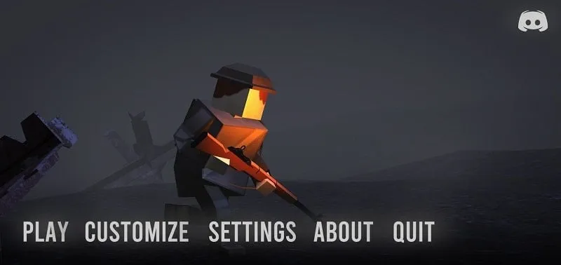 Polyfield Mod APK: Hình ảnh lính hộp trên chiến trường