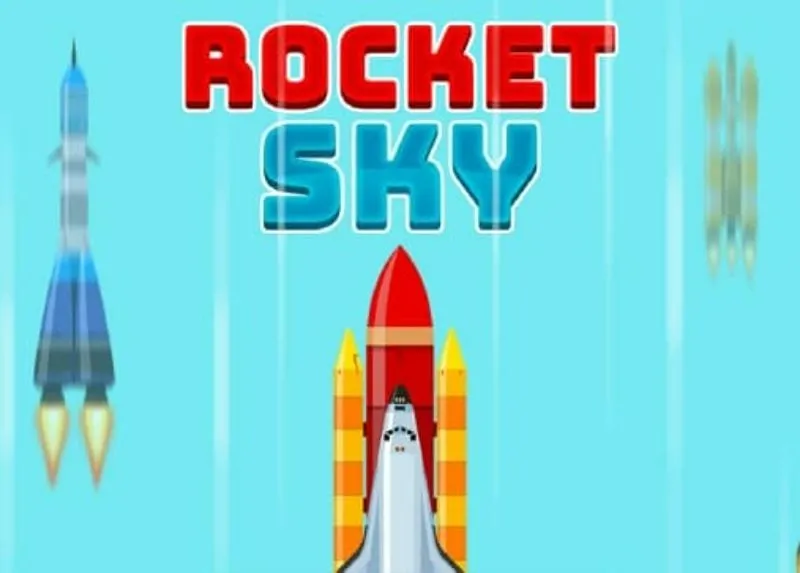 Rocket Sky! mod - Hình ảnh tên lửa bay lên không gian