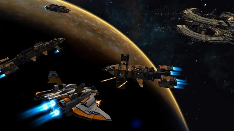 Space Commander APK: Đồ họa ấn tượng
