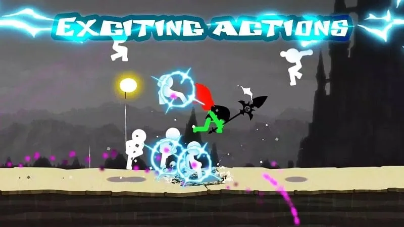Stickman The Flash với áo choàng