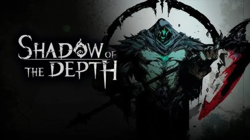 alt text: Ảnh giới thiệu game Shadow of the Depth với nhân vật chính đang chiến đấu với quái vật