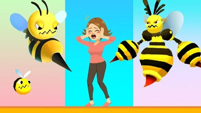 Ong bắp cày tấn công con người trong Murder Hornet